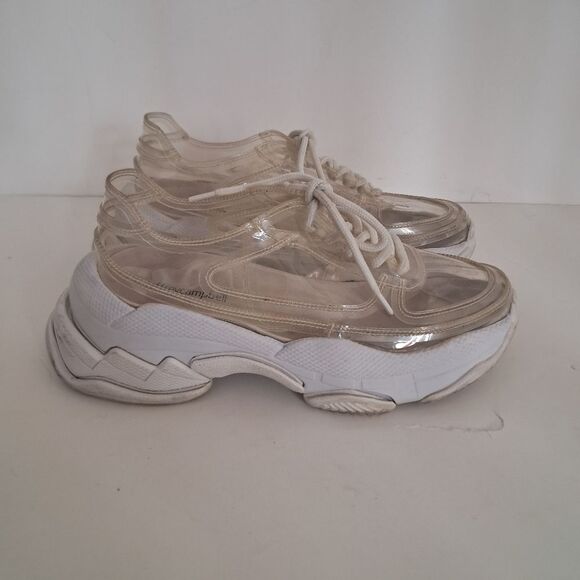 Jeffrey Campbell Sneakers Women's 6.5 Platform Chunky Y2K Transparent Futuristic - Picture 1 of 9
